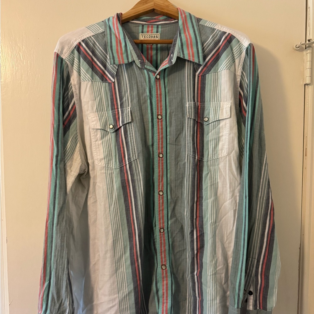 Tecovas Multicolor Striped Shirt